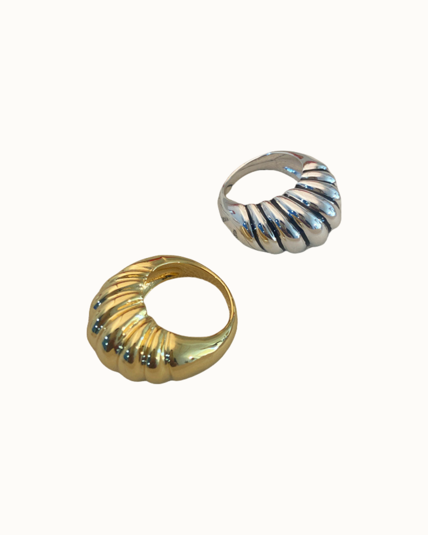 Bold Croissant Dome Ring