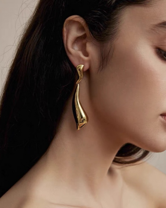 Lira Drop Earrings | Earrings | Rhodium & S925 Silver – Lunari Jewellery