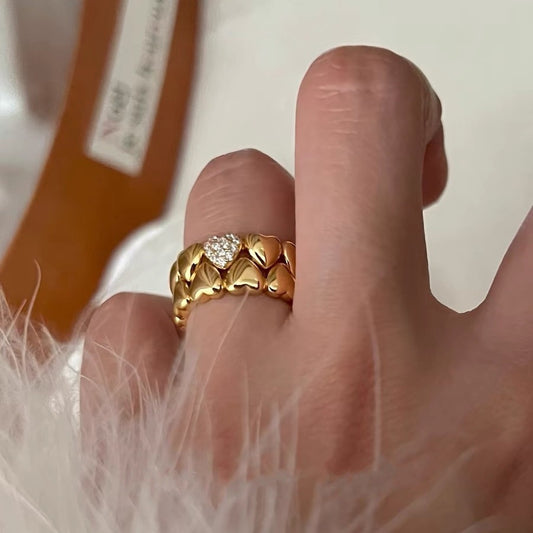 Amora Band Ring | Ring | 18k Gold Plated โ Lunari Jewellery