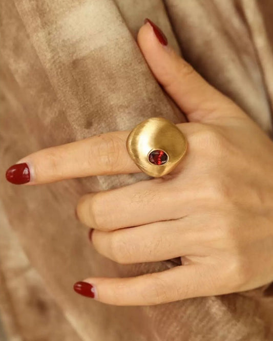 Spotlight Dome Ring | Ring | S925 Sterling Silver โ Lunari Jewellery