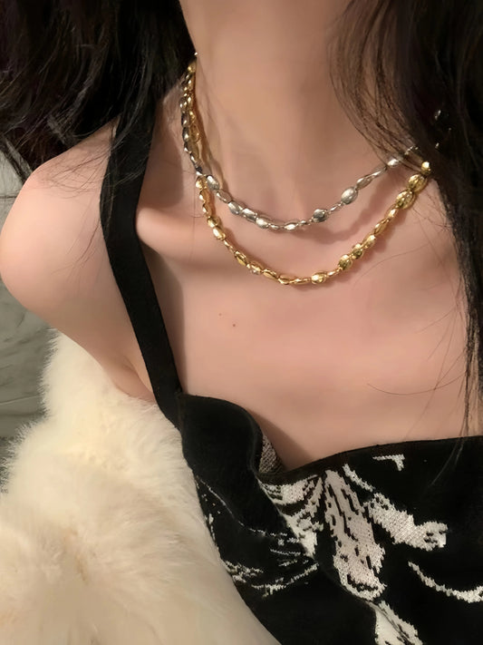 Mini Pebble Choker | Necklace | S925 Sterling Silver โ Lunari Jewellery