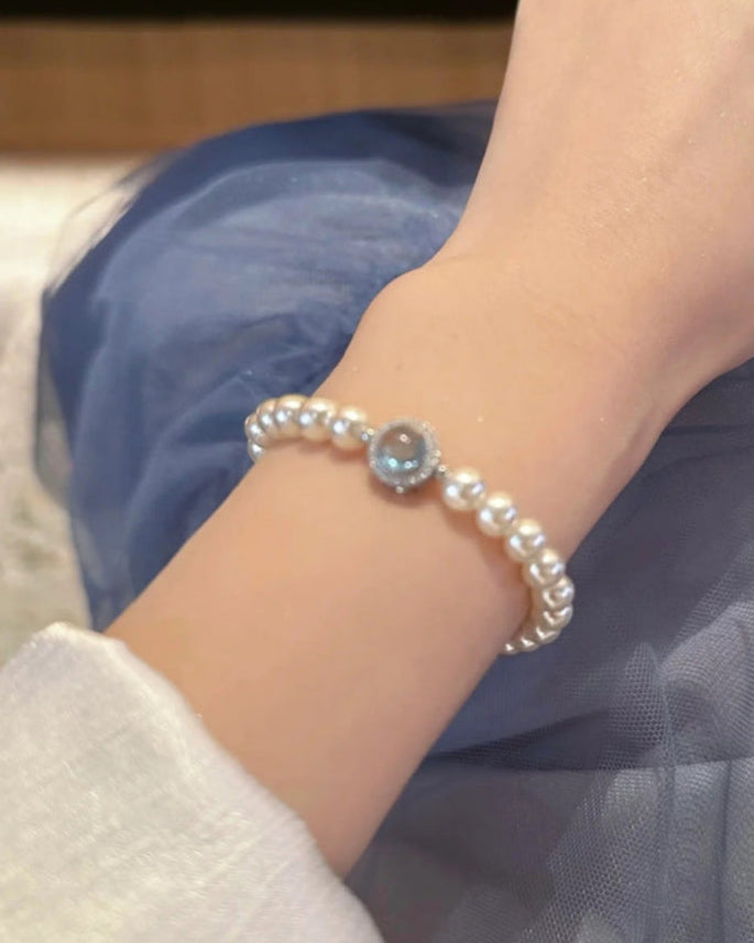Moonlit Pearl Bracelet