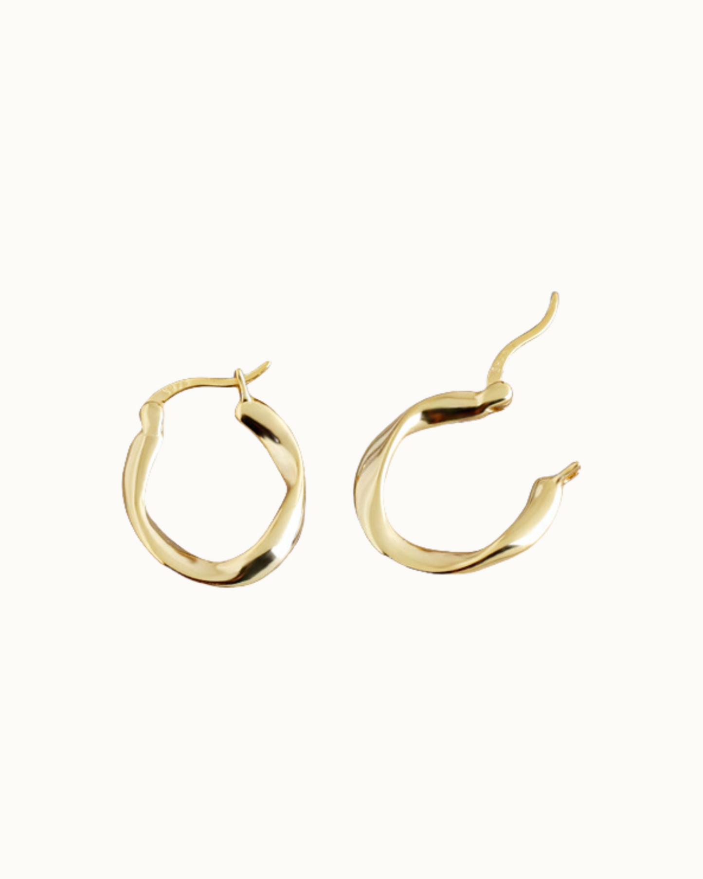 Soft Twist Hoops | Earrings | S925 Sterling Silver – Lunari Jewellery
