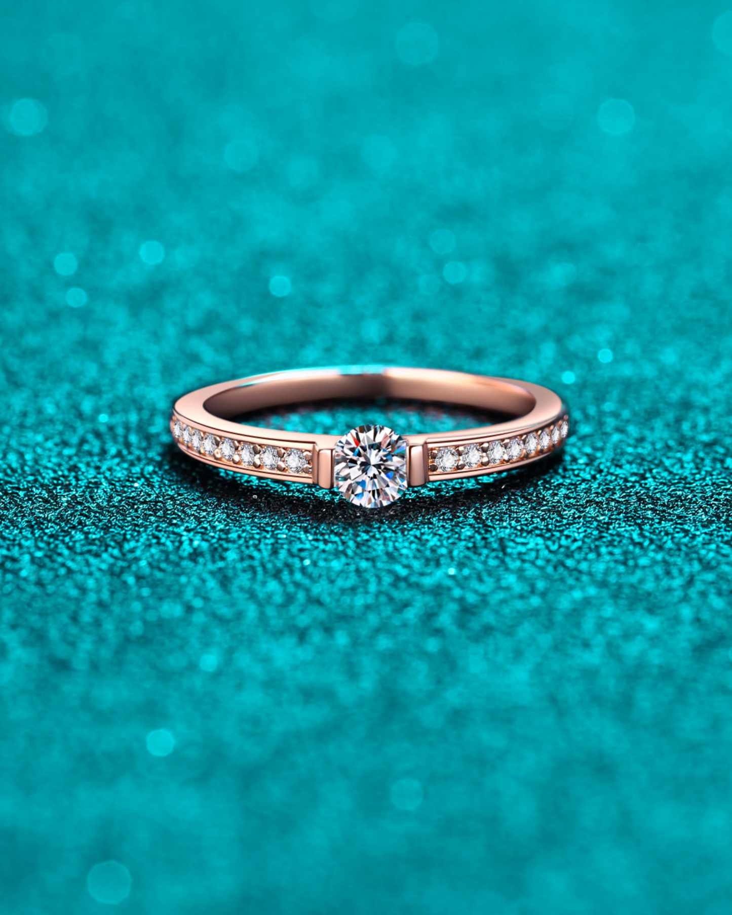 Moissanite Amoura Ring | Ring | Moissanite & 18k Gold – Lunari Jewellery