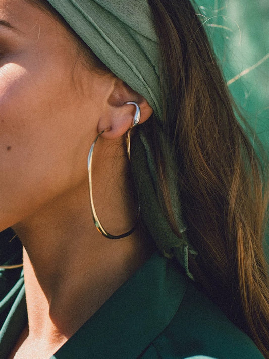Eolia Oversized Hoops | Earrings | 18k Gold Plated – Lunari Jewellery