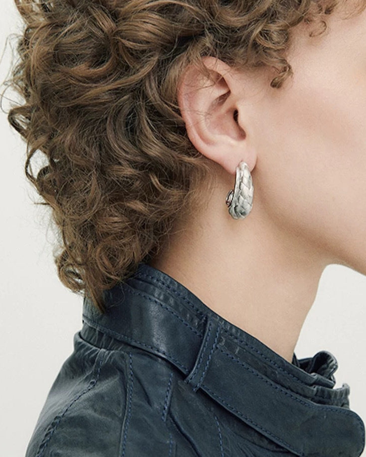 Mossé Hoops | Earrings | S925 Sterling Silver – Lunari Jewellery