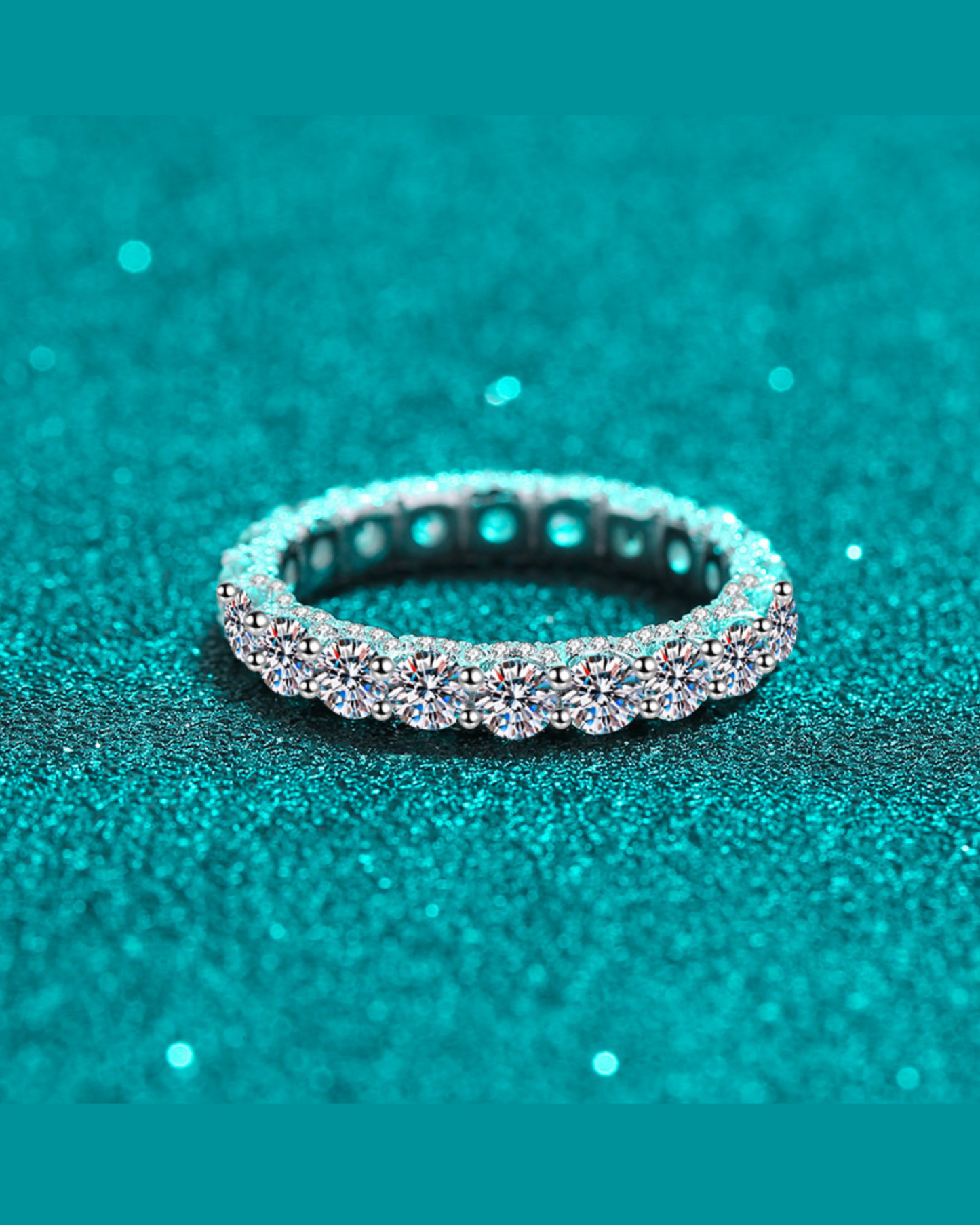Moissanite Eternity Band