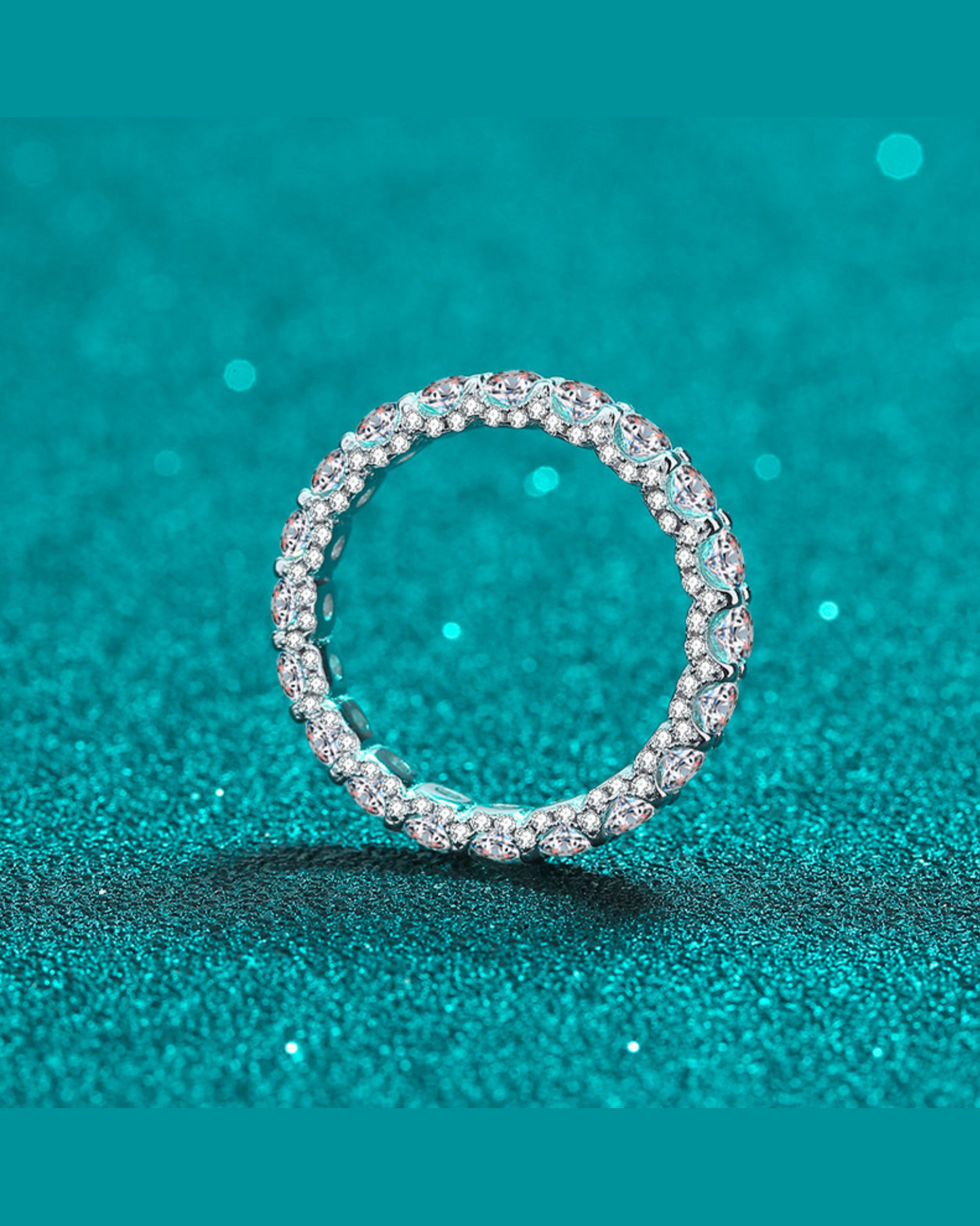 Moissanite Eternity Band