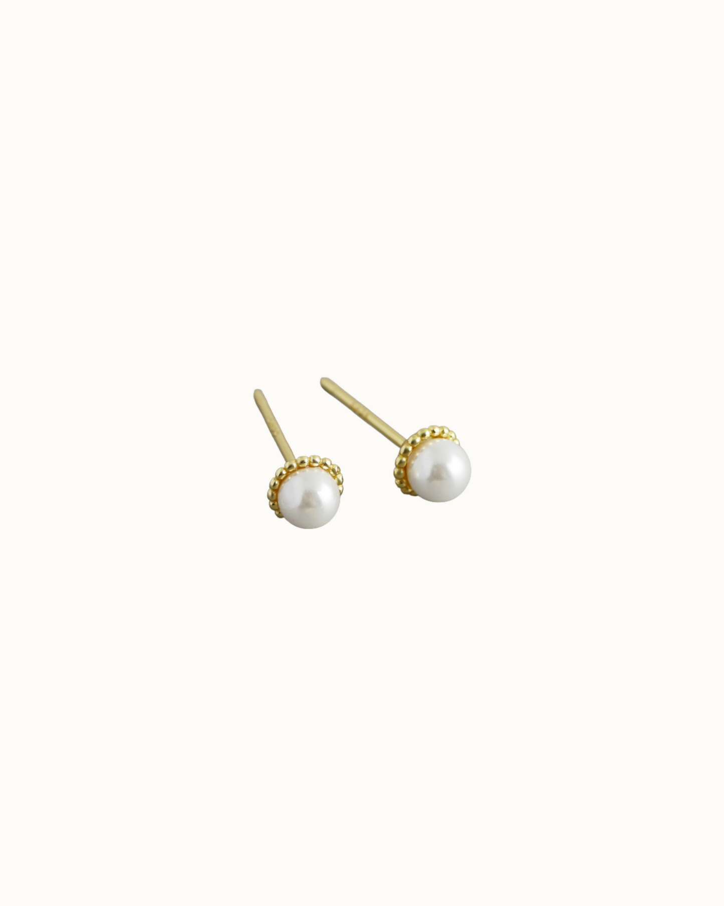 Halo Pearl Studs