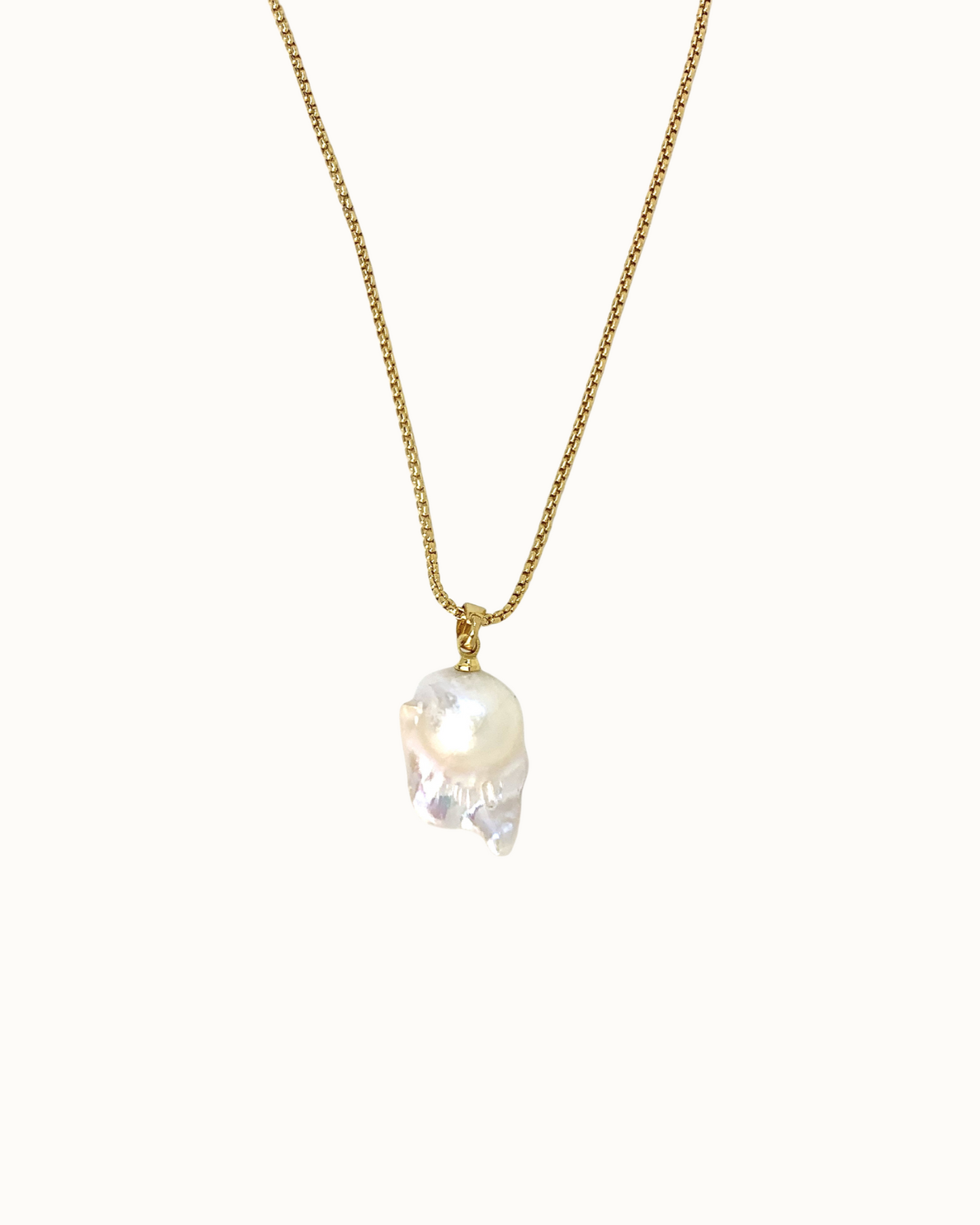 Solace Baroque Pendant Necklace | Necklace | Natural Pearl & 18k Gold – Lunari Jewellery