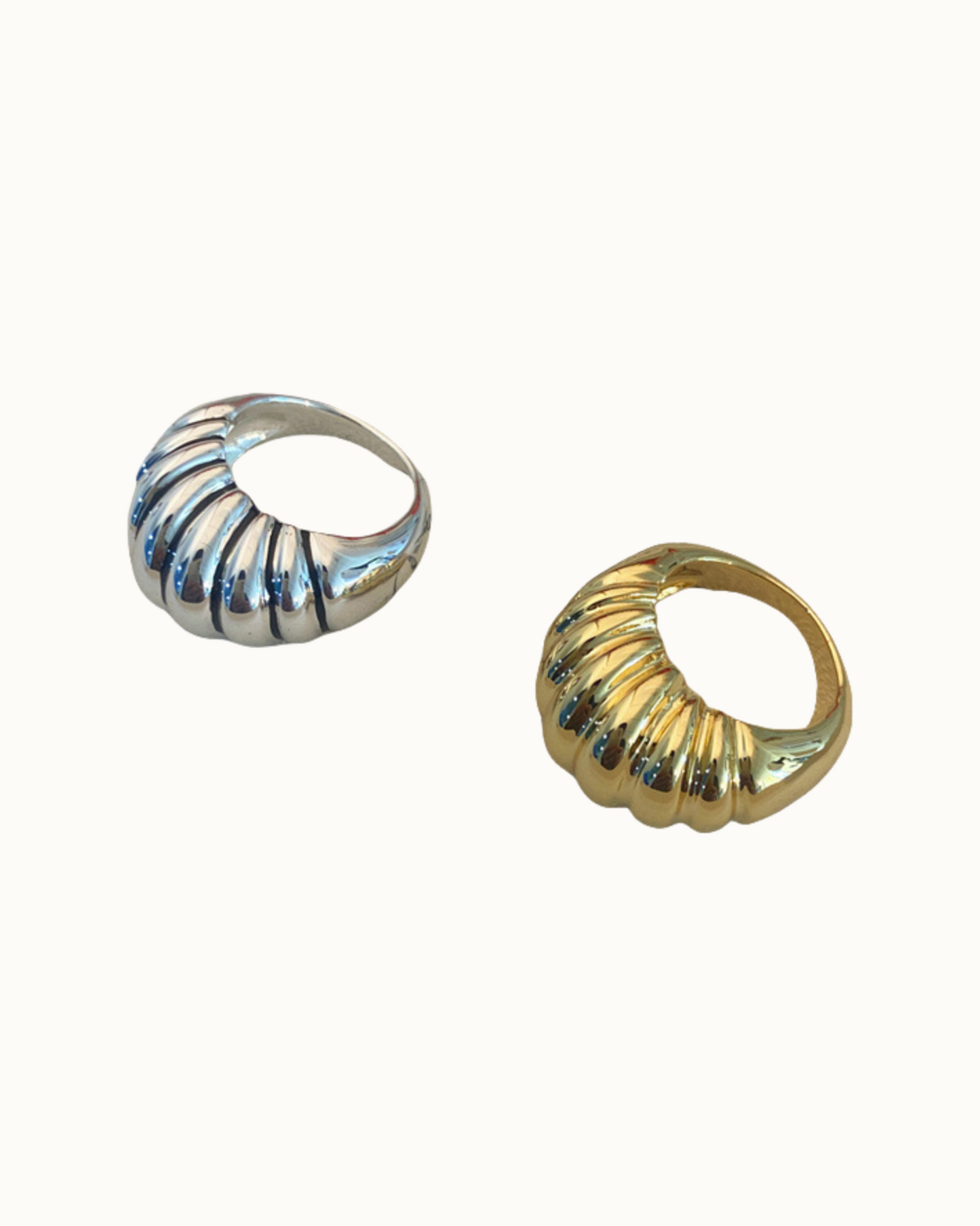 Bold Croissant Dome Ring