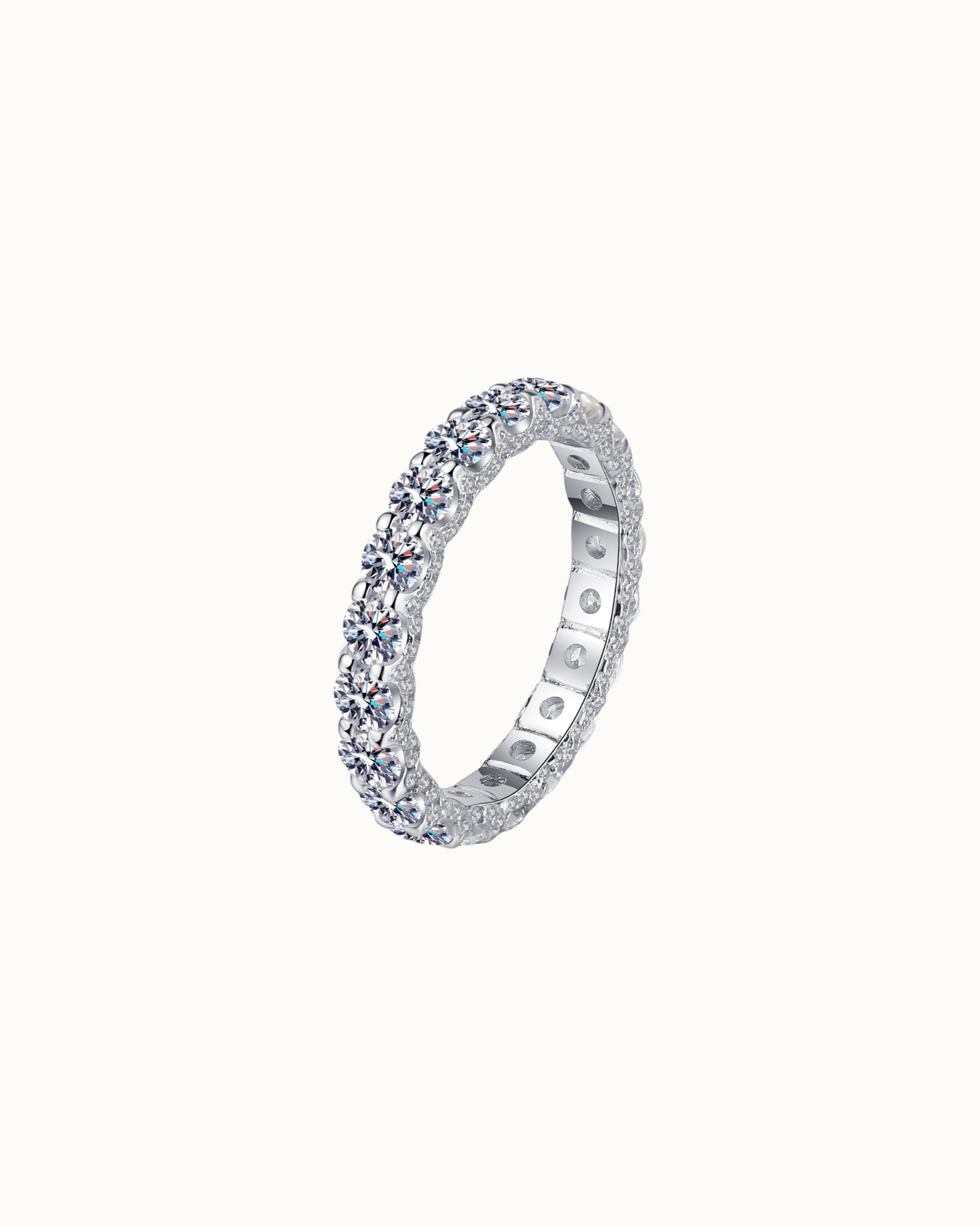 Moissanite Eternity Band
