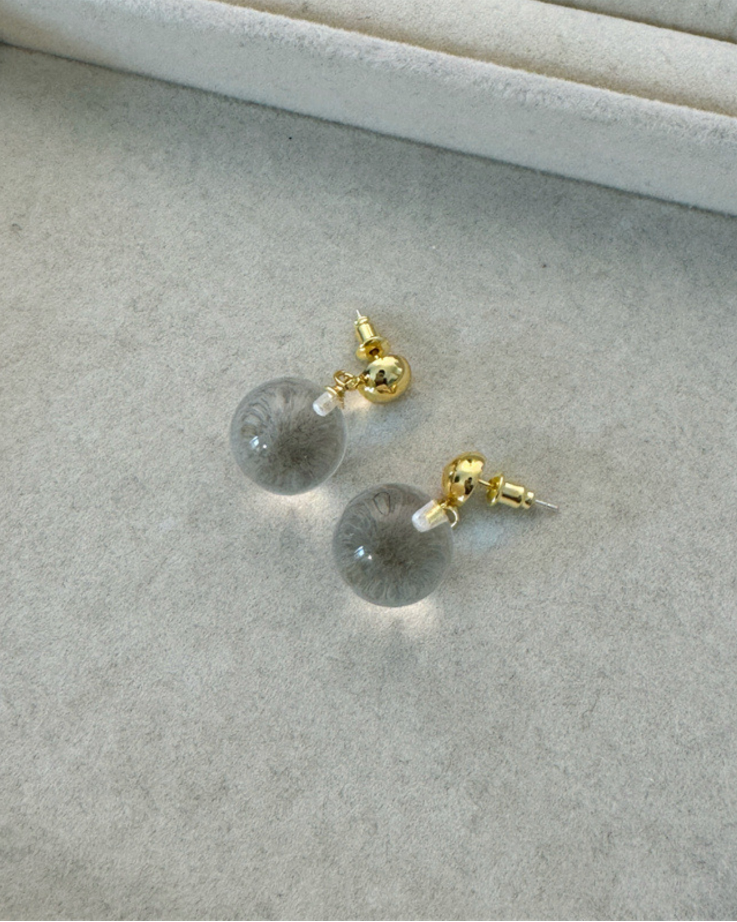 Lucent Glass Orb Earrings