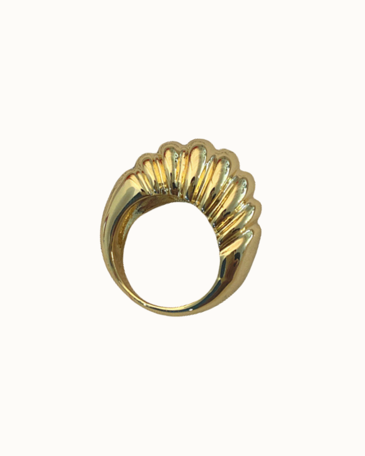 Bold Croissant Dome Ring