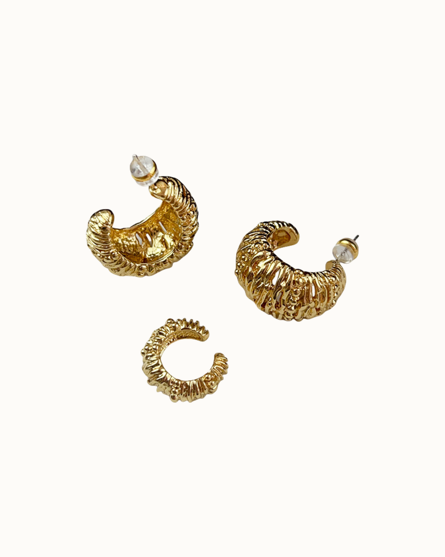 Molten Form Duo | Earrings | S925 Sterling Silver β Lunari Jewellery