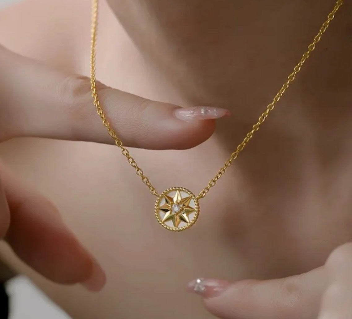 Stella Compass Necklace