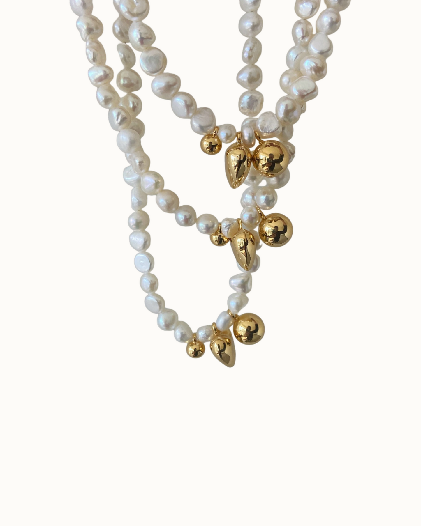 Baroque Heart Charm Necklace