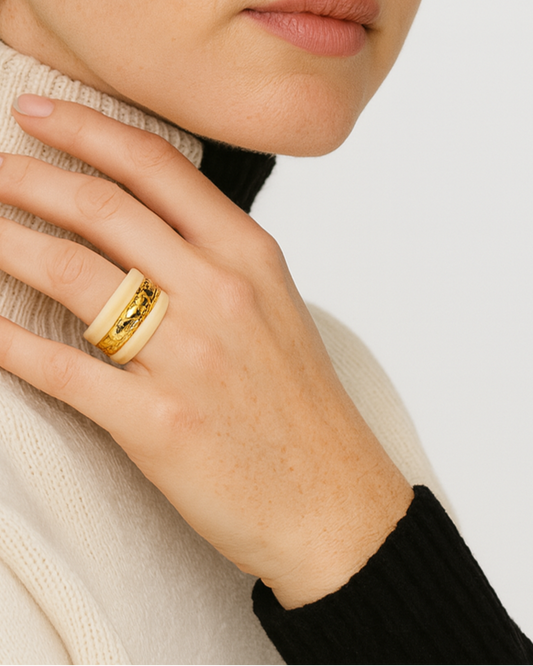 Luma Enamel Hoops | Earrings | 18k Gold Plated โ Lunari Jewellery