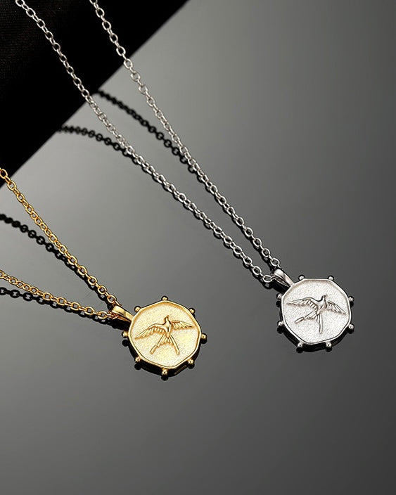 Swallow Emblem Necklace