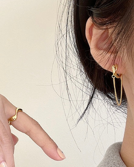 Knotline Hoops | Earrings | S925 Sterling Silver – Lunari Jewellery