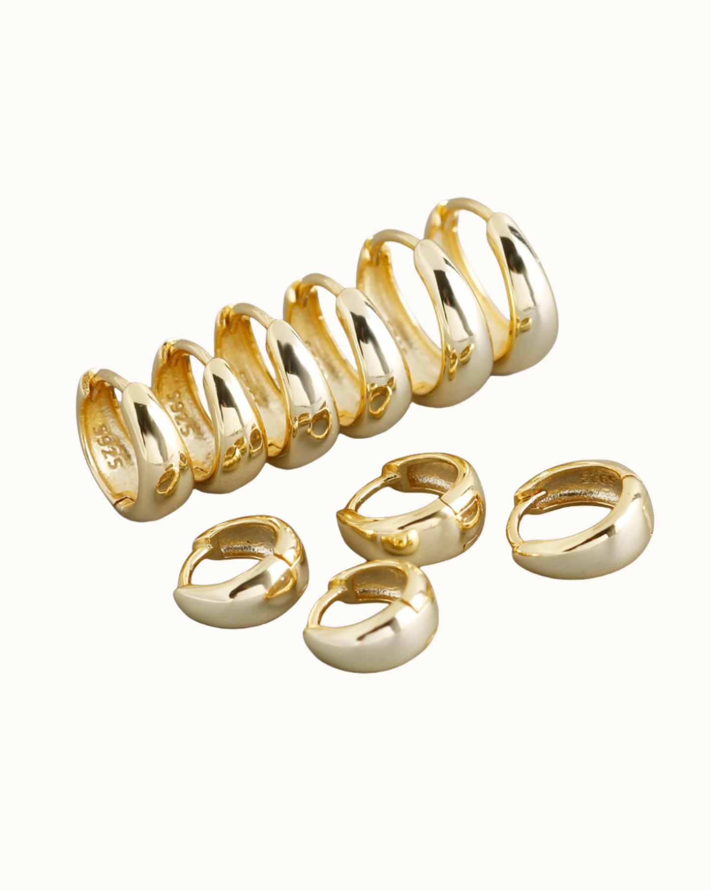 Eclipse Hoops | Earrings | S925 Sterling Silver โ Lunari Jewellery