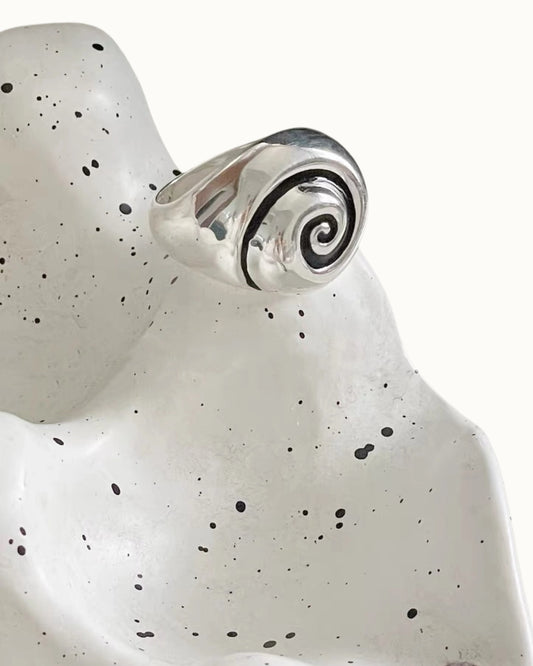 Nautilus Ring | Ring | S925 Sterling Silver โ Lunari Jewellery