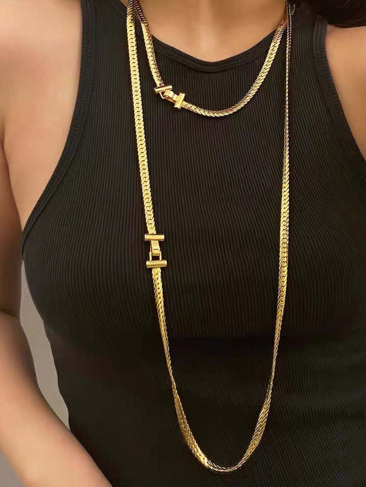 Bold Ripple Herringbone Chain