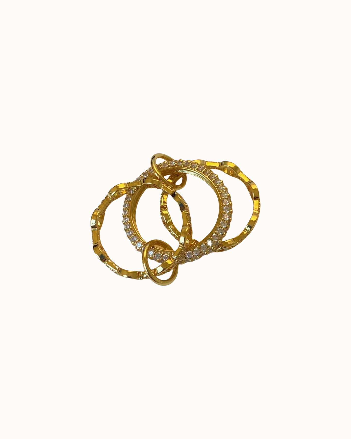 Interlock Trio Ring Set