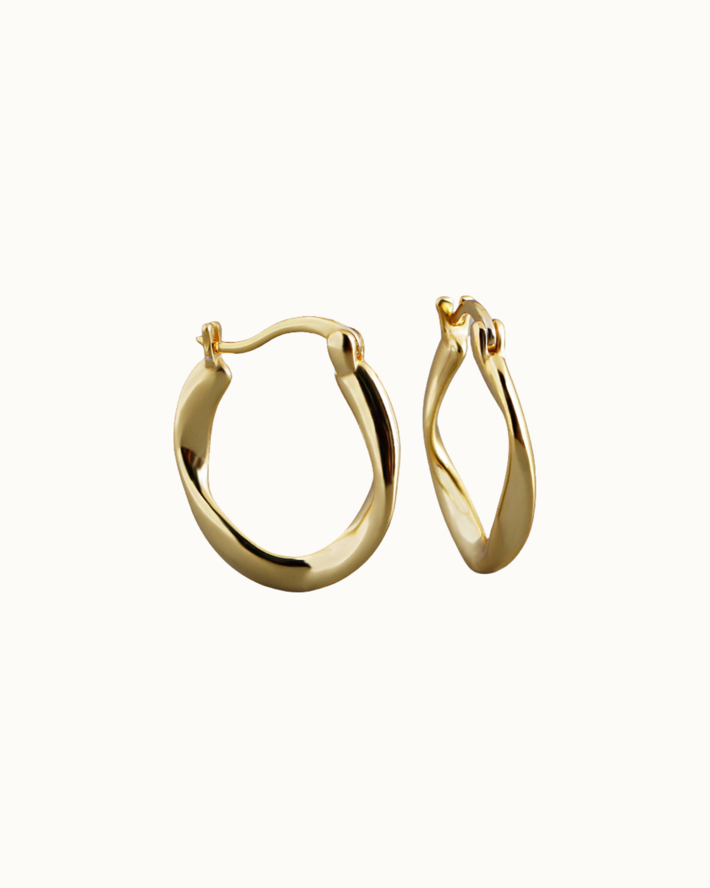 Soft Twist Hoops | Earrings | S925 Sterling Silver – Lunari Jewellery