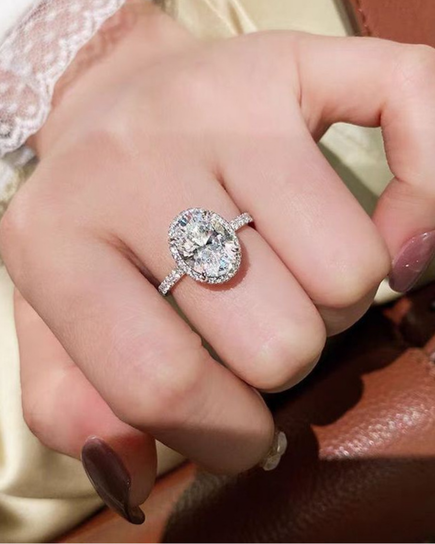 Moissanite Aurielle Halo Ring