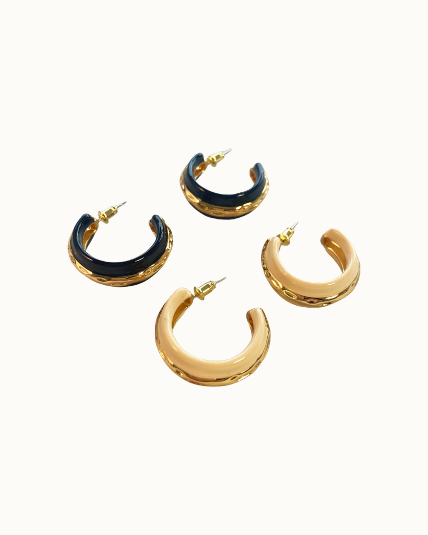 Luma Enamel Hoops