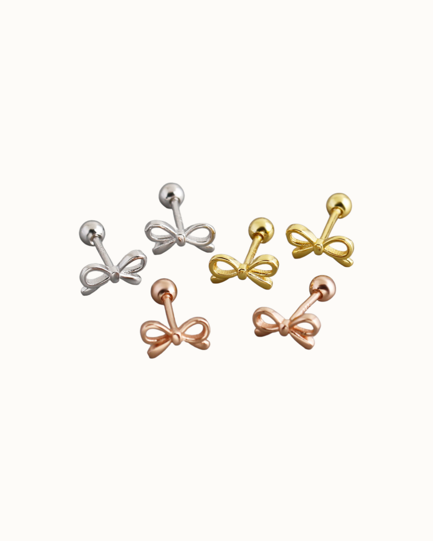 Petite Bow Studs