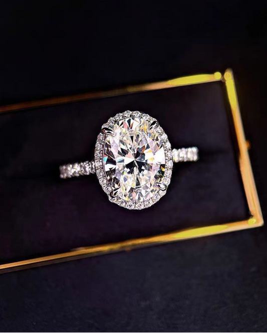 Moissanite Aurielle Halo Ring