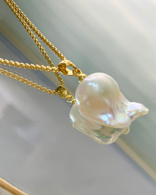 Solace Baroque Pendant Necklace