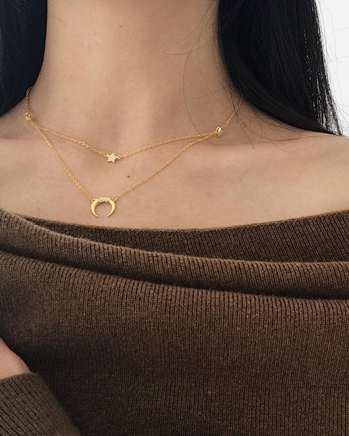 Lunar Star Layered Choker