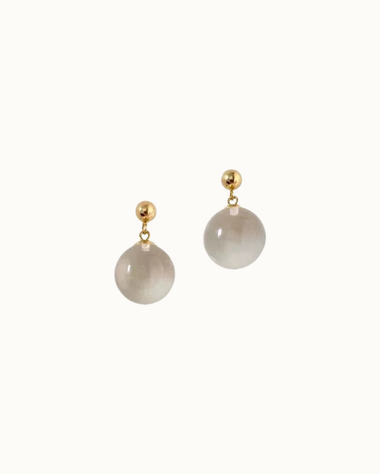 Lucent Glass Orb Earrings