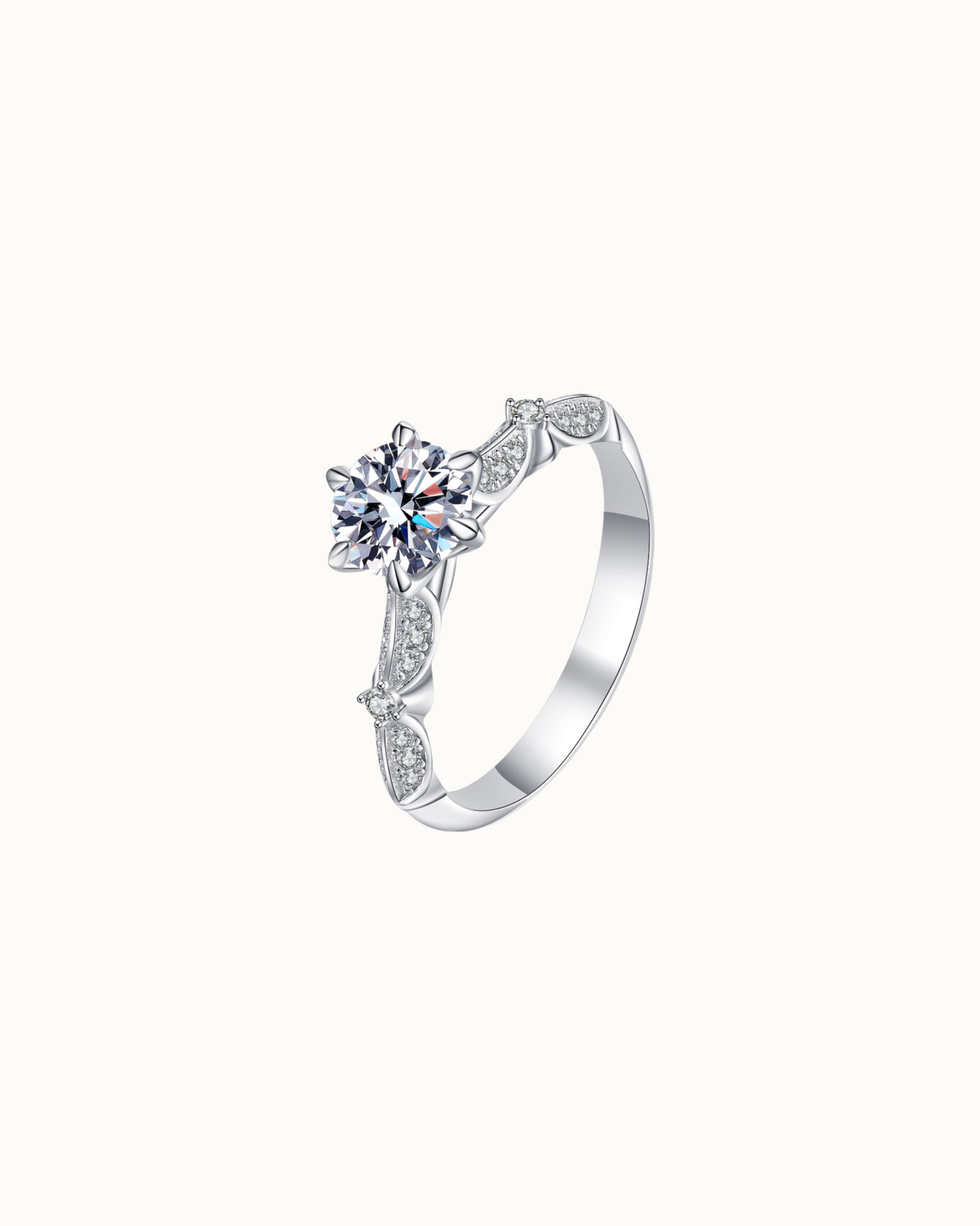 Moissanite Bloomheart Ring