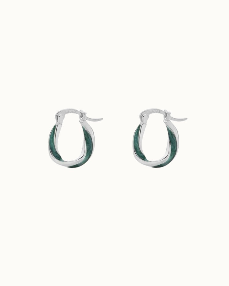Verdant Knot Hoops