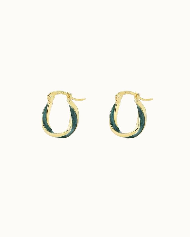 Verdant Knot Hoops