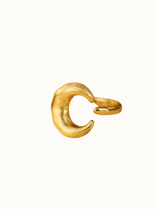 Lunar Crescent Open Ring